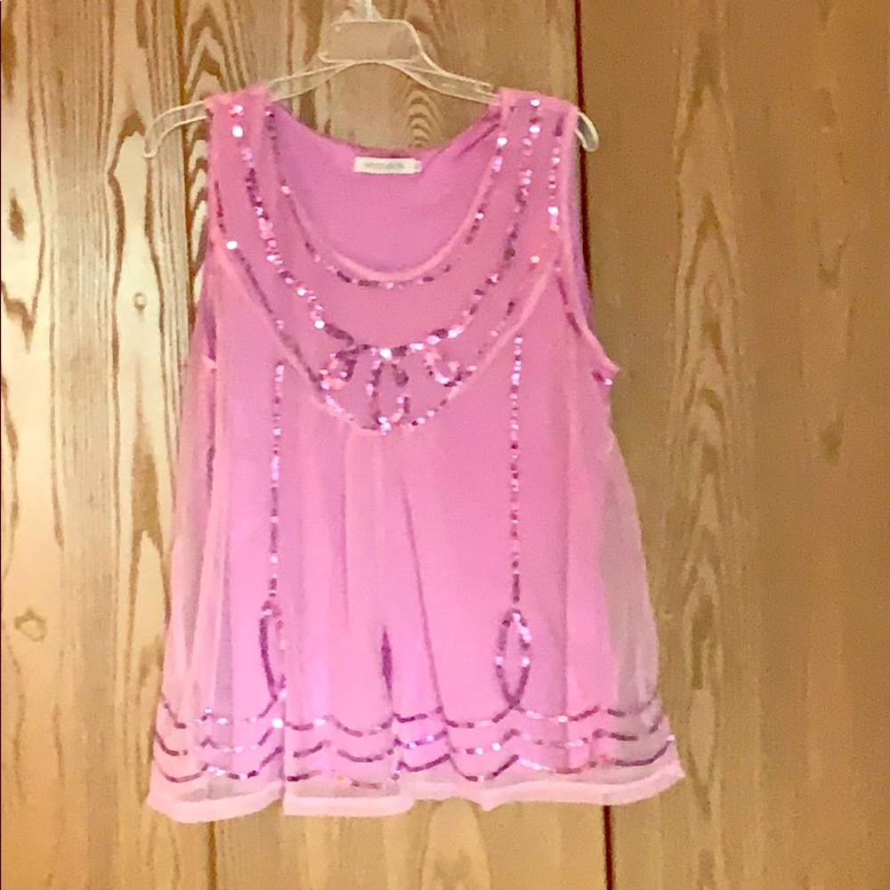 LAST CHANCE Embellished sequin tank sz xl NWOT